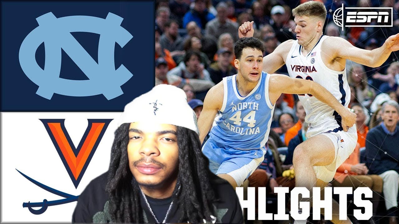 DOWN TO THE WIRE 🚨 #22 North Carolina vs. #14 Virginia College Basketball Highlights (reaction)