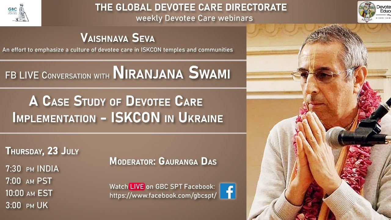 A case study of devotee care implementation-ISKCON Ukraine with HH Niranjana Swami