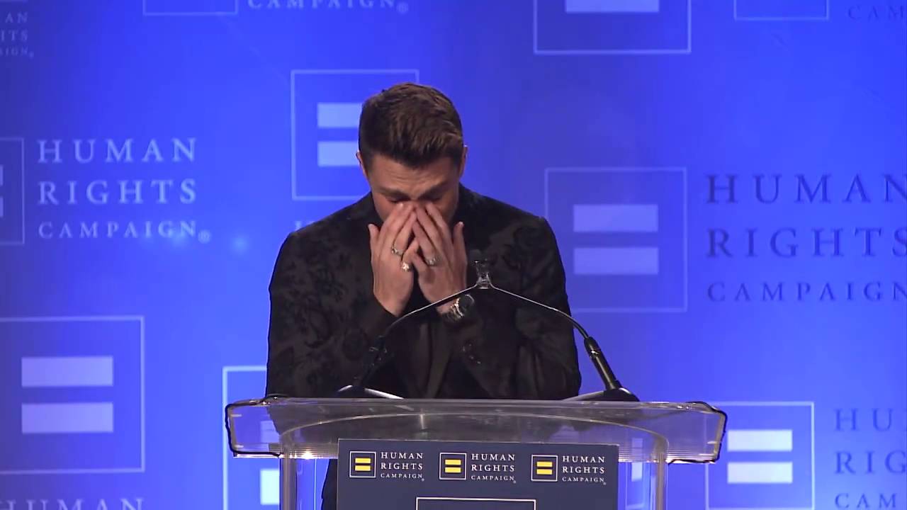 Colton Haynes Receives the HRC Visibility Award