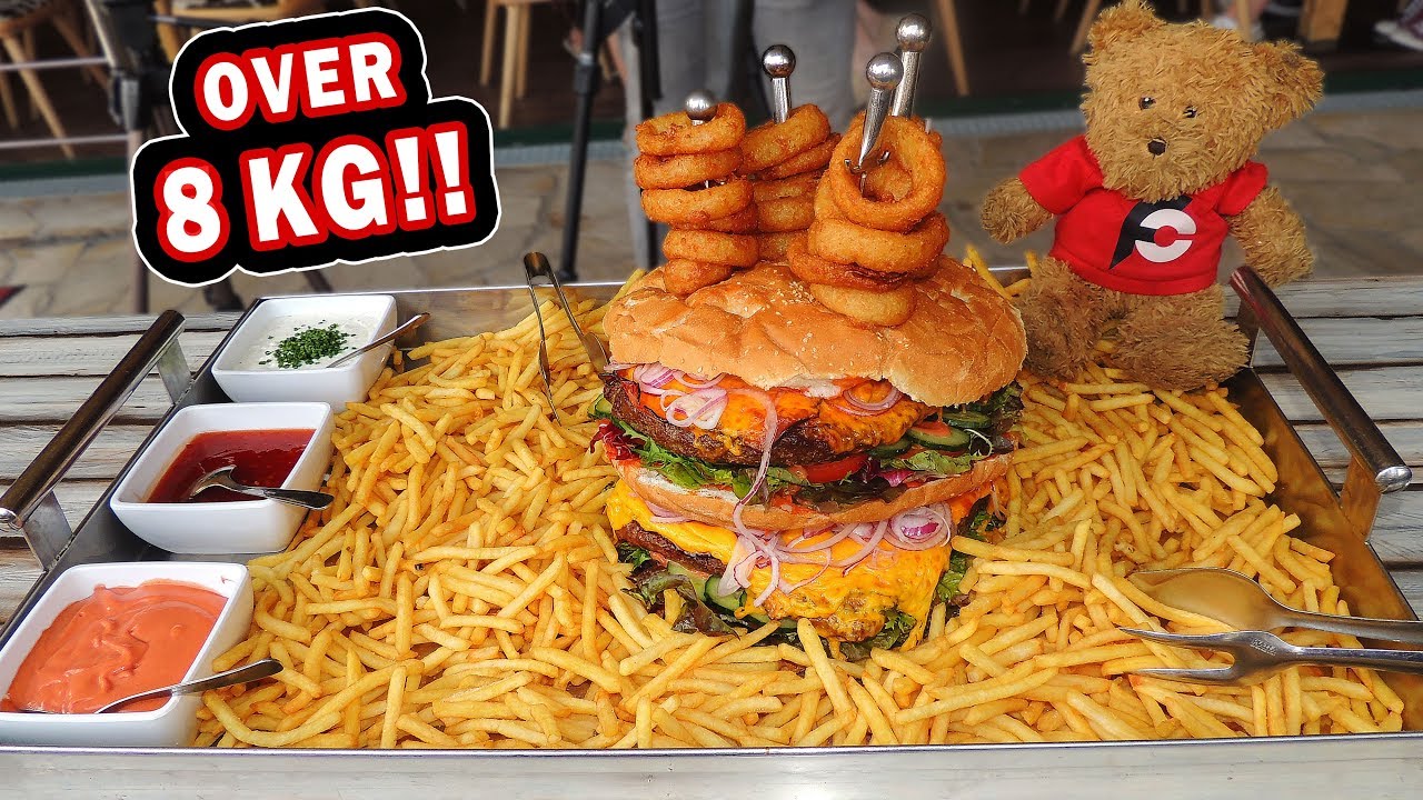 Undefeated Austrian Burger Challenge at XXL Leopoldauer Alm!!