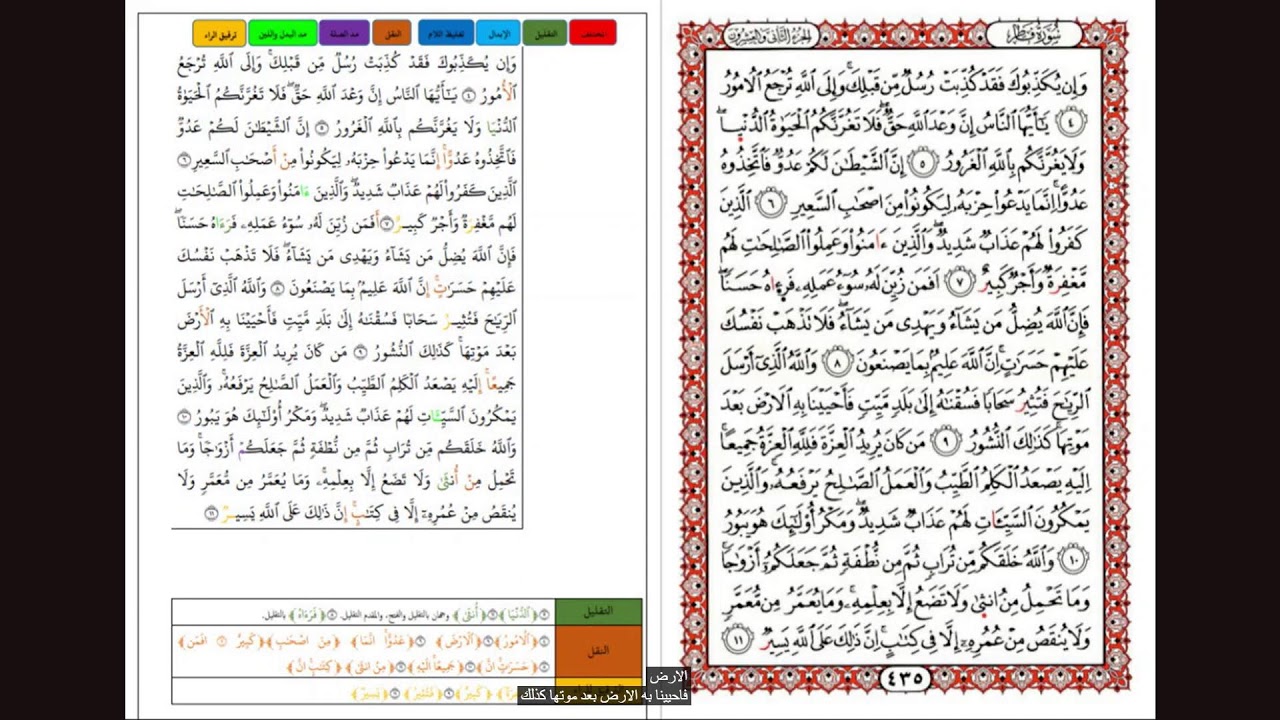 Live Quran   تلاوة برواية ورش عن نافع من طريق الازرق لمختارات من سورالقرءان الكريم تعليمية وتطبيقية