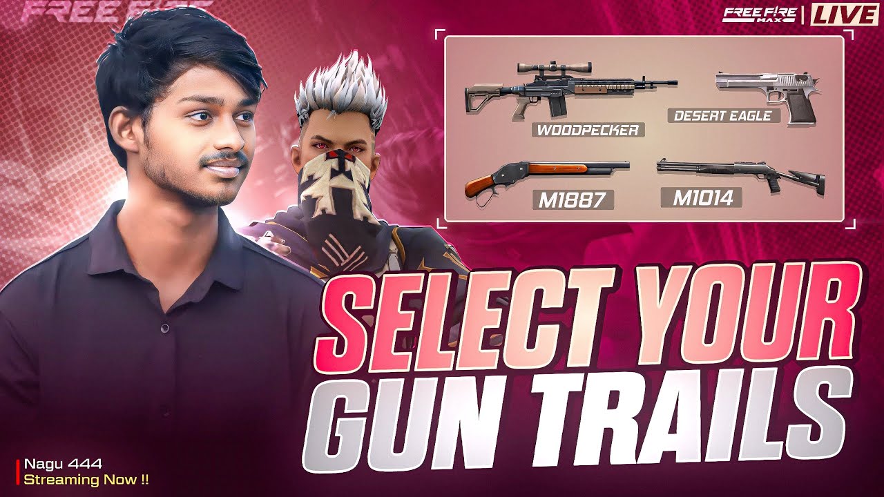 Free fire live - ff live-1VS3 GuildTrails- nagu 444 live ||telugu live||ff telugu
