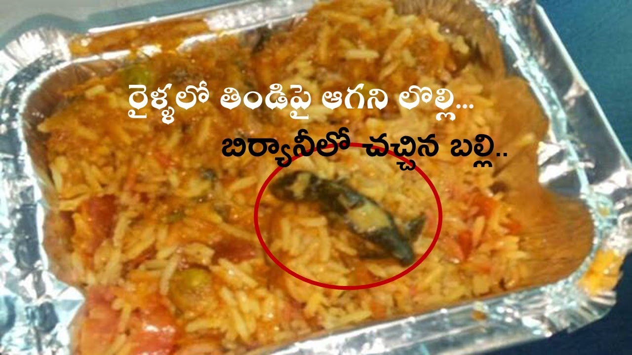 Dead Lizard In Veg Biryani | Served On Train | Passenger Tweets Railways Minister