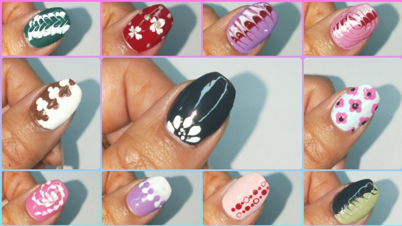 11 Easy must try Nail art designs for beginners at home 💅