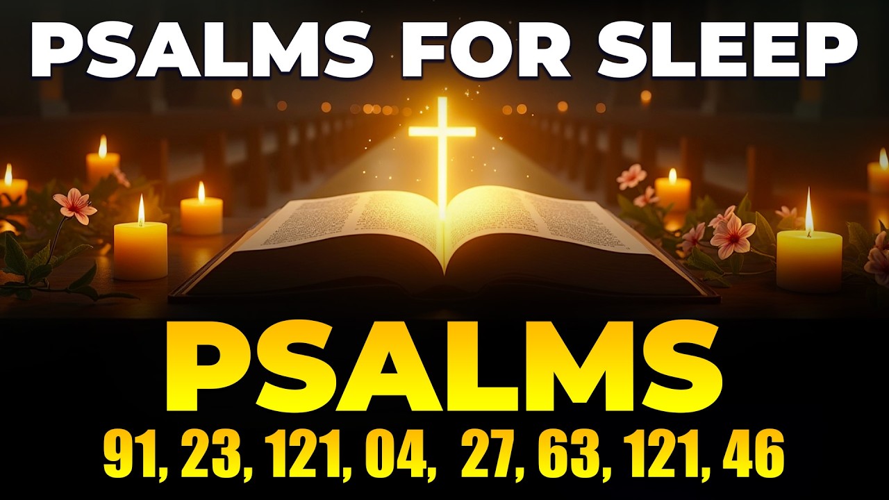 Psalms For Sleep - Psalms 91, 23, 121, 4,  27, 63, 121, 46 😴 Bible Verses for Sleep & Relaxation