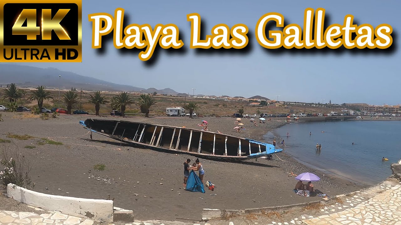 TENERIFE | Las Galletas Beach & Los Enojados Beach 🌞 27&deg;C June 2021 | Walking Tour [4K]