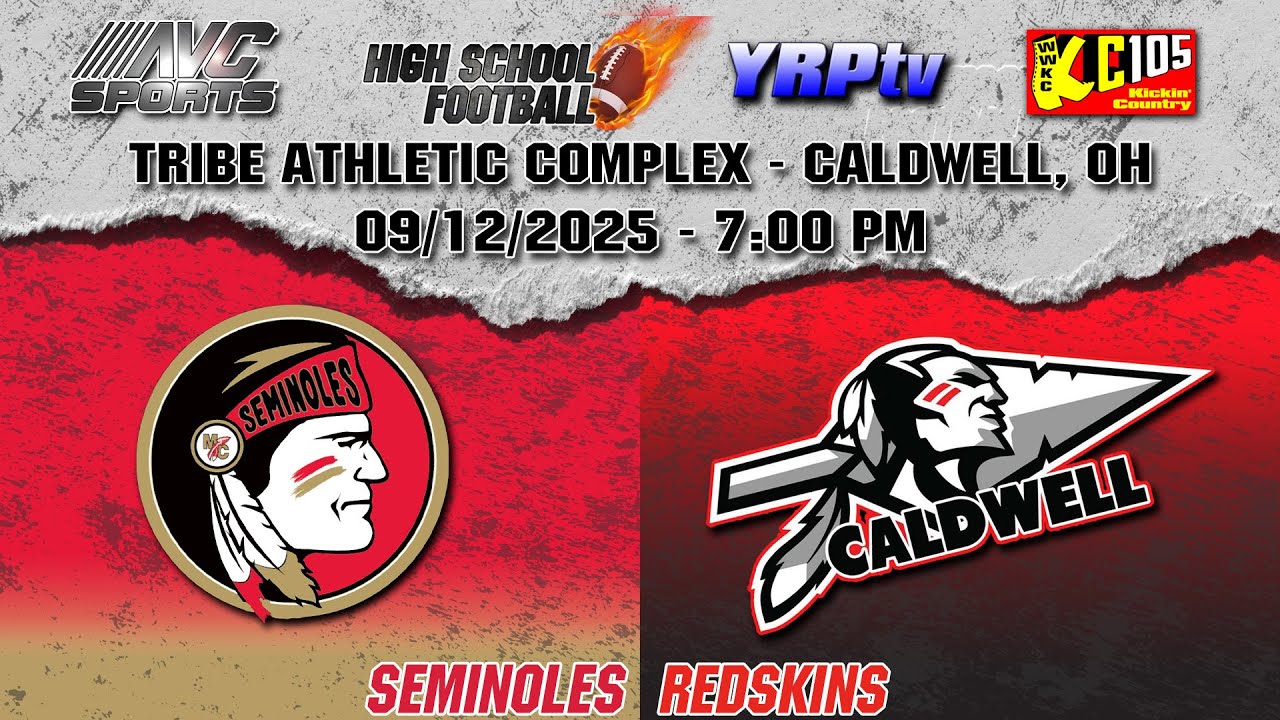 Monroe Central Seminoles vs Caldwell Redskins HS Football 09.12.2025