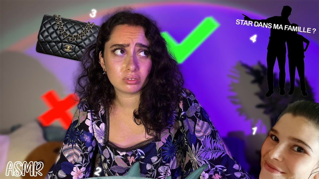 🌙 ASMR FRANÇAIS : 3 ANECDOTES SUR MOI VRAIES, 1 FAUSSE 🧐 (saurais-tu deviner?)