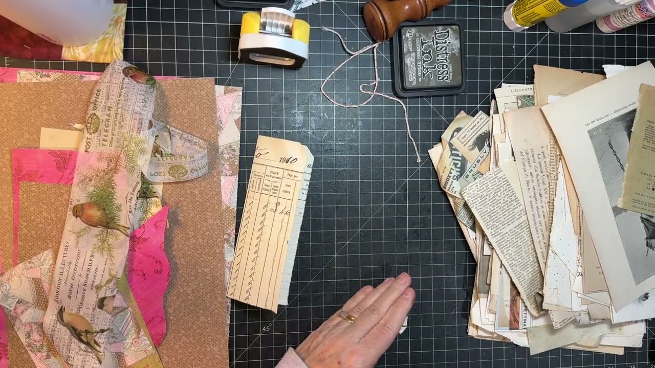 Scrappy Saturday! - Book Page Scraps!