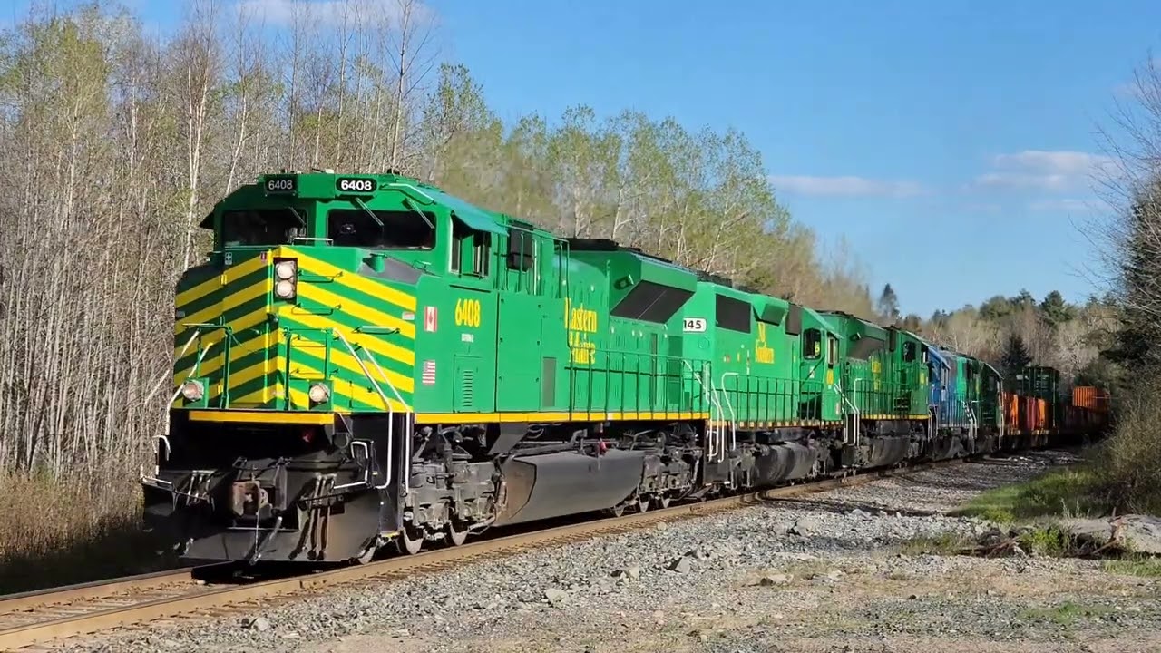 Chasing New Brunswick Southern Railway Train 121