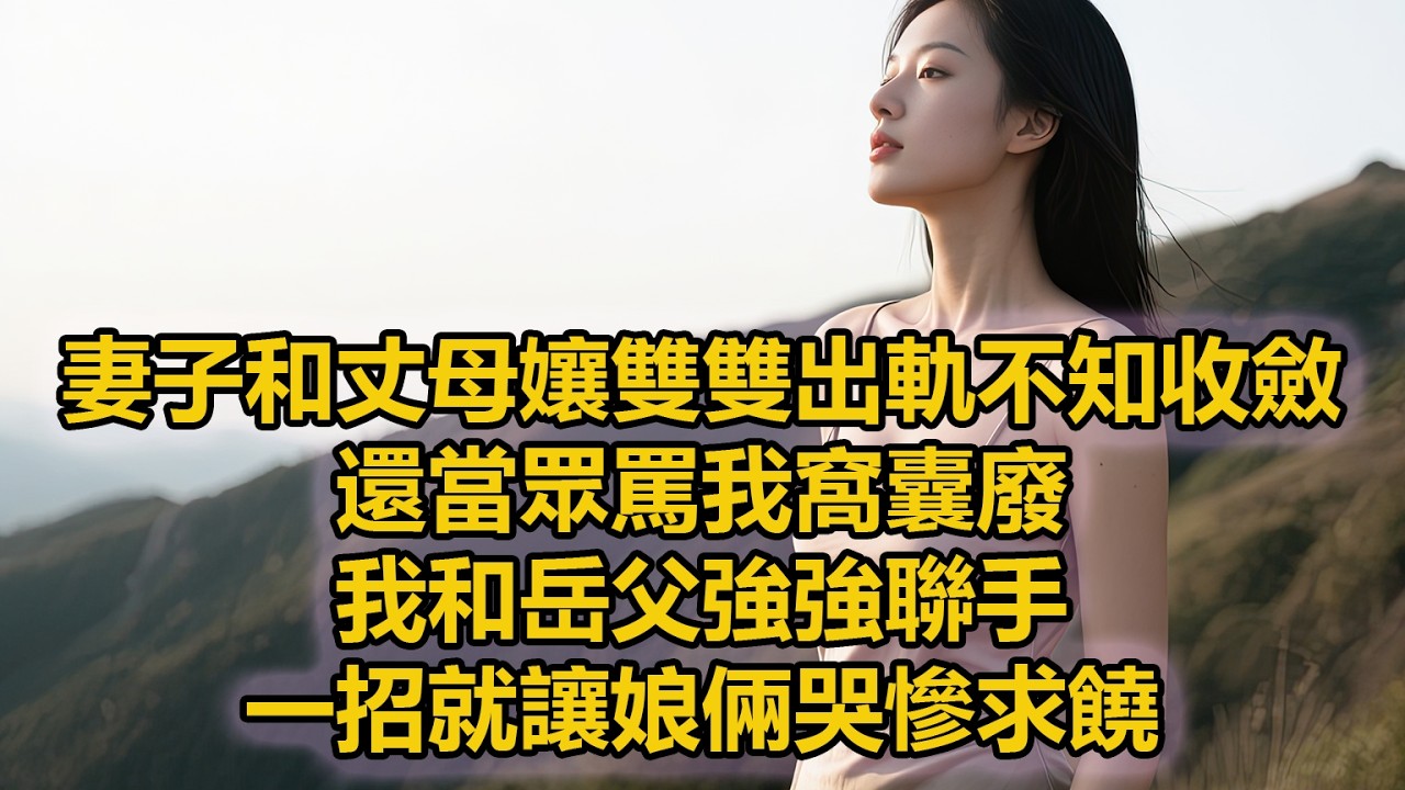 妻子和丈母孃雙雙出軌不知收斂，還當眾罵我窩囊廢，我和岳父強強聯手，一招就讓娘倆哭慘求饒