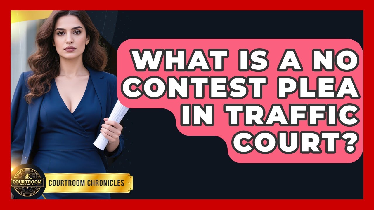 What Is A No Contest Plea In Traffic Court? - Courtroom Chronicles