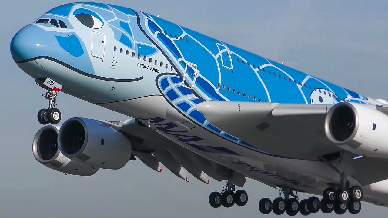60 MINUTES PURE AVIATION - AIRBUS A380, Boeing 747 Landing, Departure and more (4K)