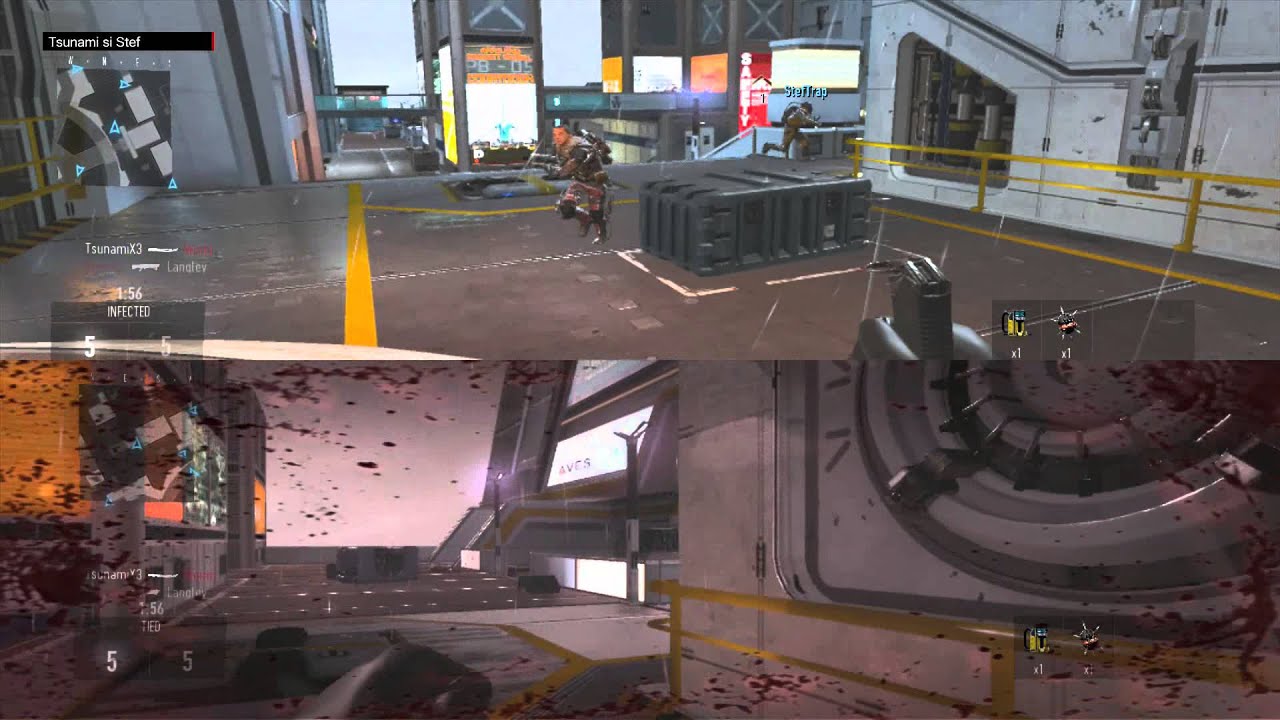 Call of Duty Advanced Warfare - Splitscreen gameplay (Tsunami vs Stef  )