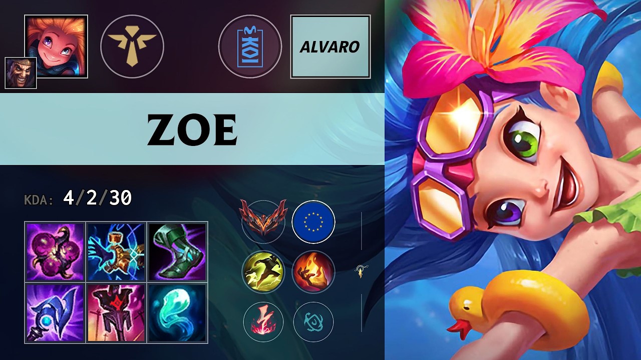 (MKOI Alvaro) Zoe Support vs Taric - EUW Grandmaster Patch 26.13