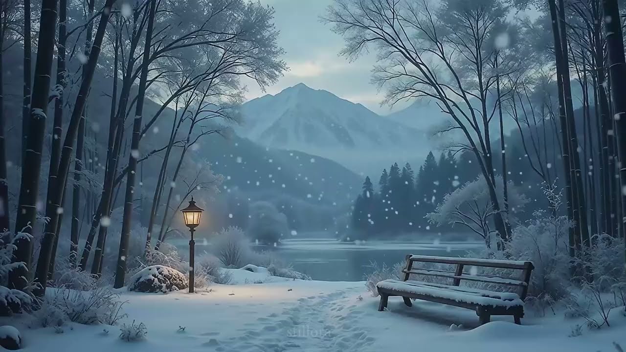 Peaceful Winter Forest Ambience