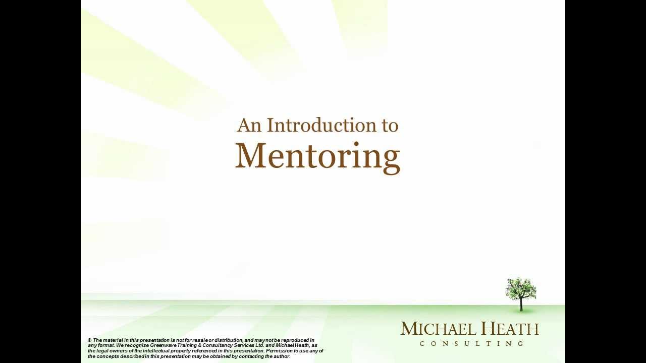 The Fit Mentor - An Introduction to Mentoring
