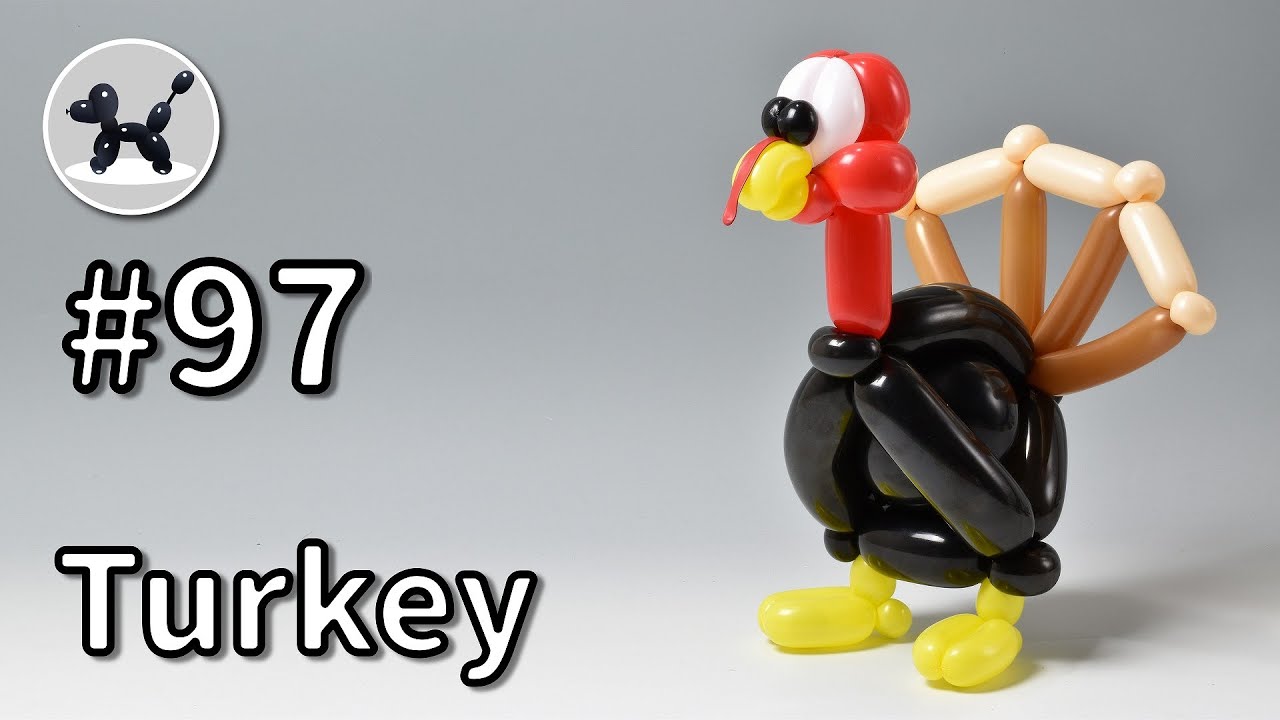 Turkey - How to Make Balloon Animals #97 / バルーンアートの作り方 #97 (七面鳥)