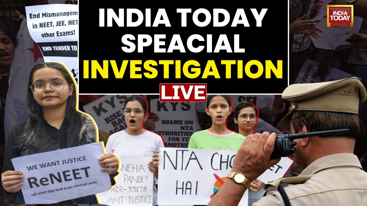 NEET Paper Leak Row LIVE News: Who's Playing with There Future? | India Today LIVE | NEET Results
