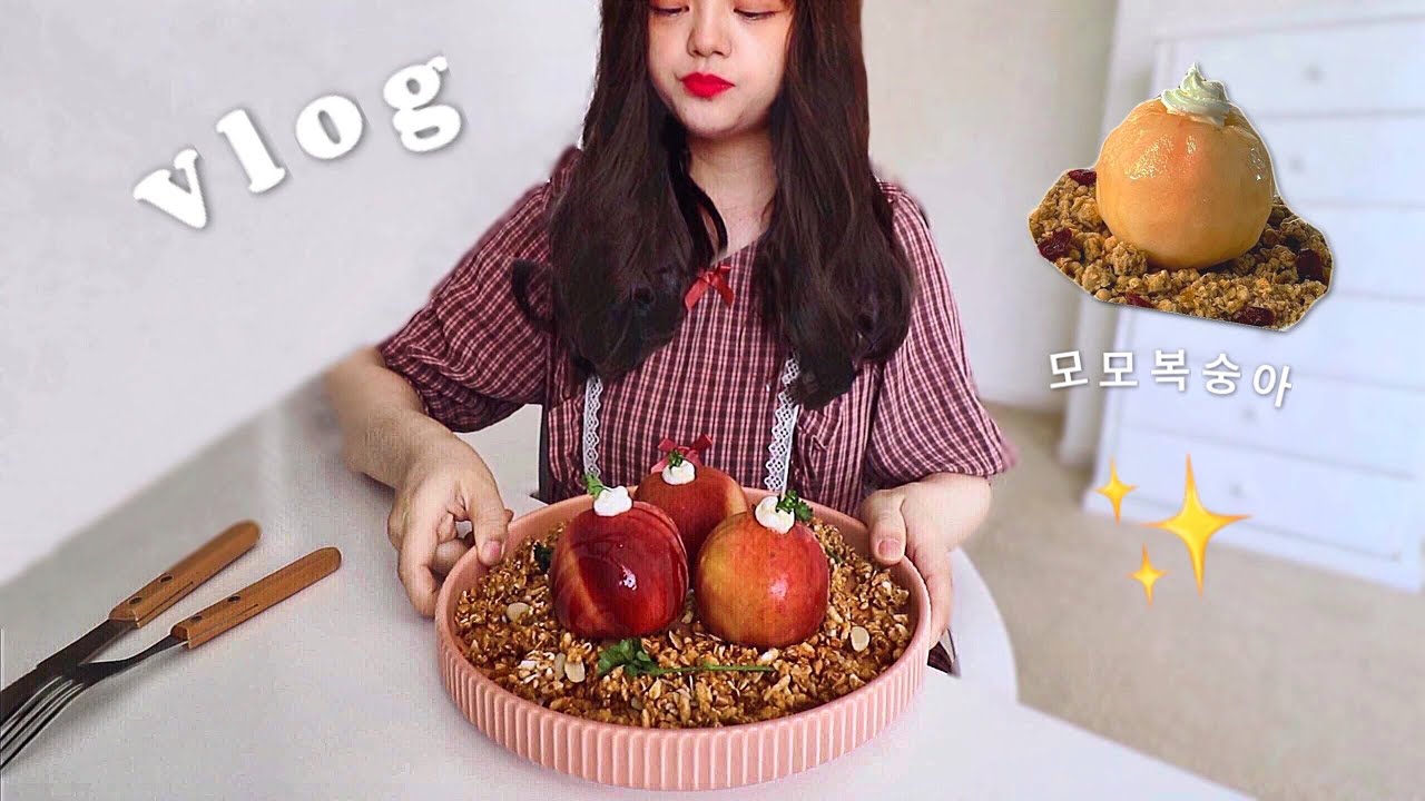 vlog♡ 1 week before eye surgery, 🍑Popular momo peach dessert, furniture shopping, summer picnic 🧺