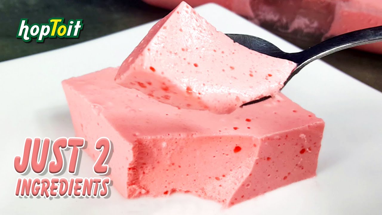 JUST 2 INGREDIENTS | Eggless Marshmallow Pudding #hoptoit