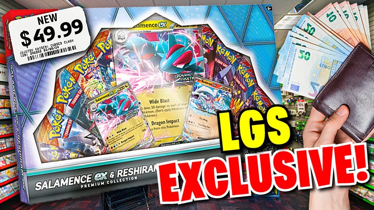 Что внутри коллекции Salamence ex и Reshiram ex Premium?