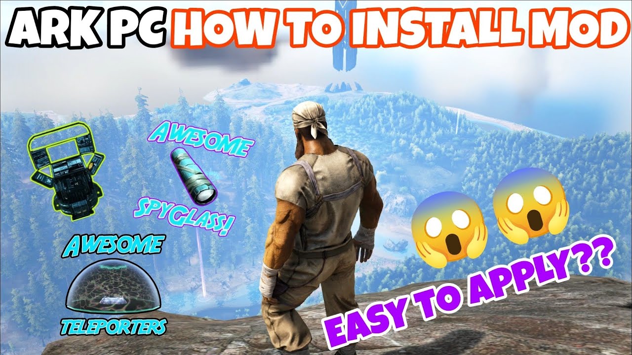 ARK Pc How to Install Mod Awesome Spyglass or Teleporter || Easy to Apply #ark #tips #games #new 