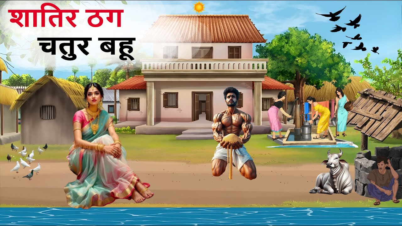 शातिर ठग चतुर बहू | hindi kahani | bedtime stories | moral story | cartoon kahani |  desi voods