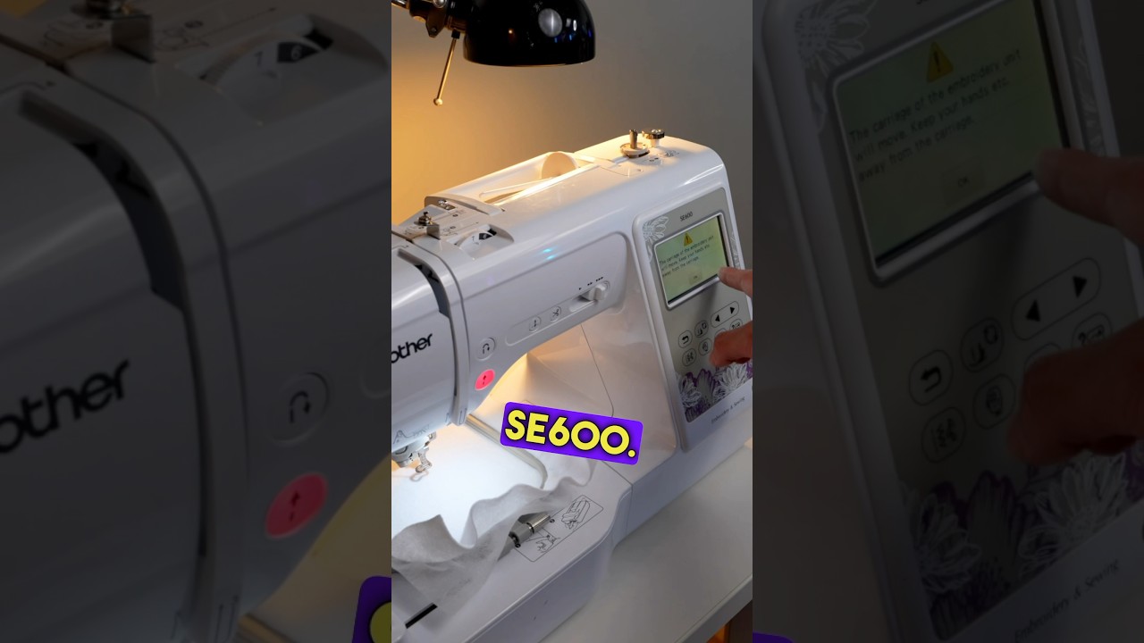 Вышивальная машина для начинающих! Brother SE600 #машиннаявышивка