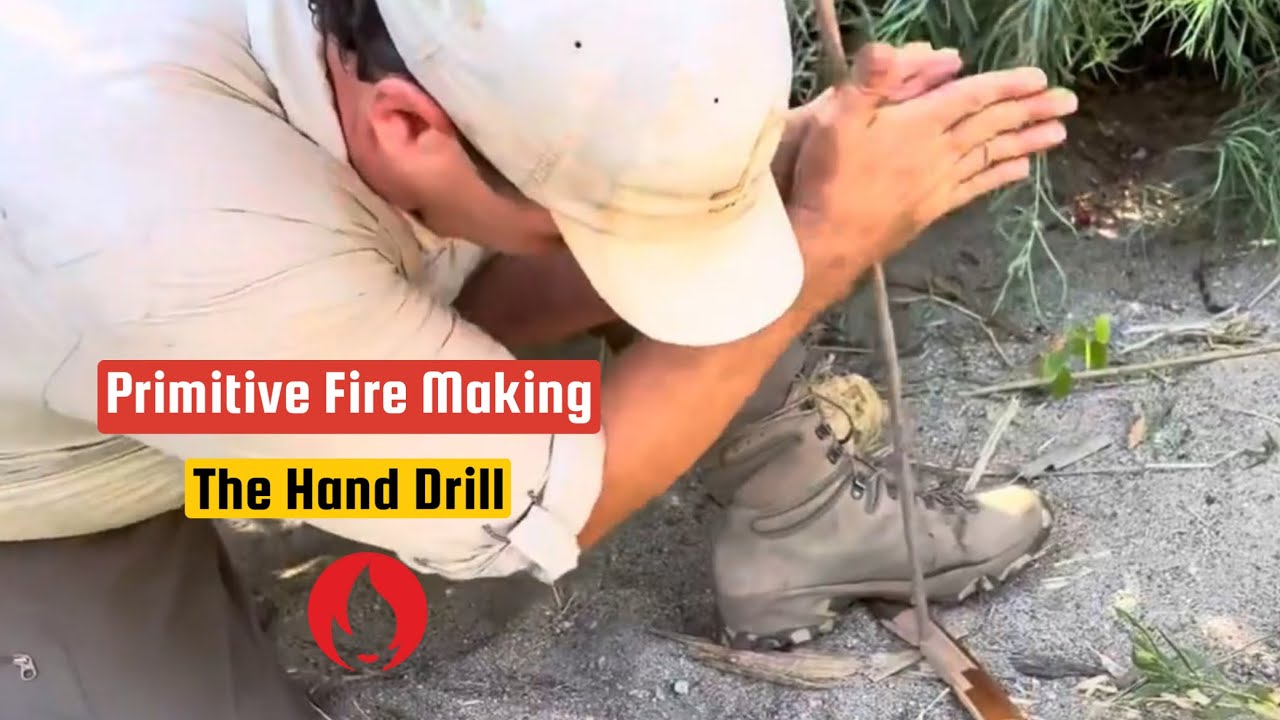 How To Make The Hand Drill Friction Fire. Step-by-Step. From Harvest to Fire. 