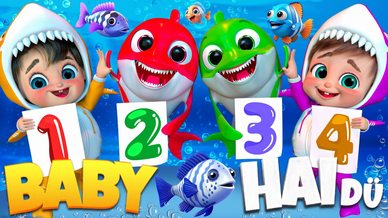 Der fr&ouml;hliche Babyhai-Song | Kinderreime f&uuml;r Kinder | Tanzlieder |Super Luca Deutsch #kinderlieder