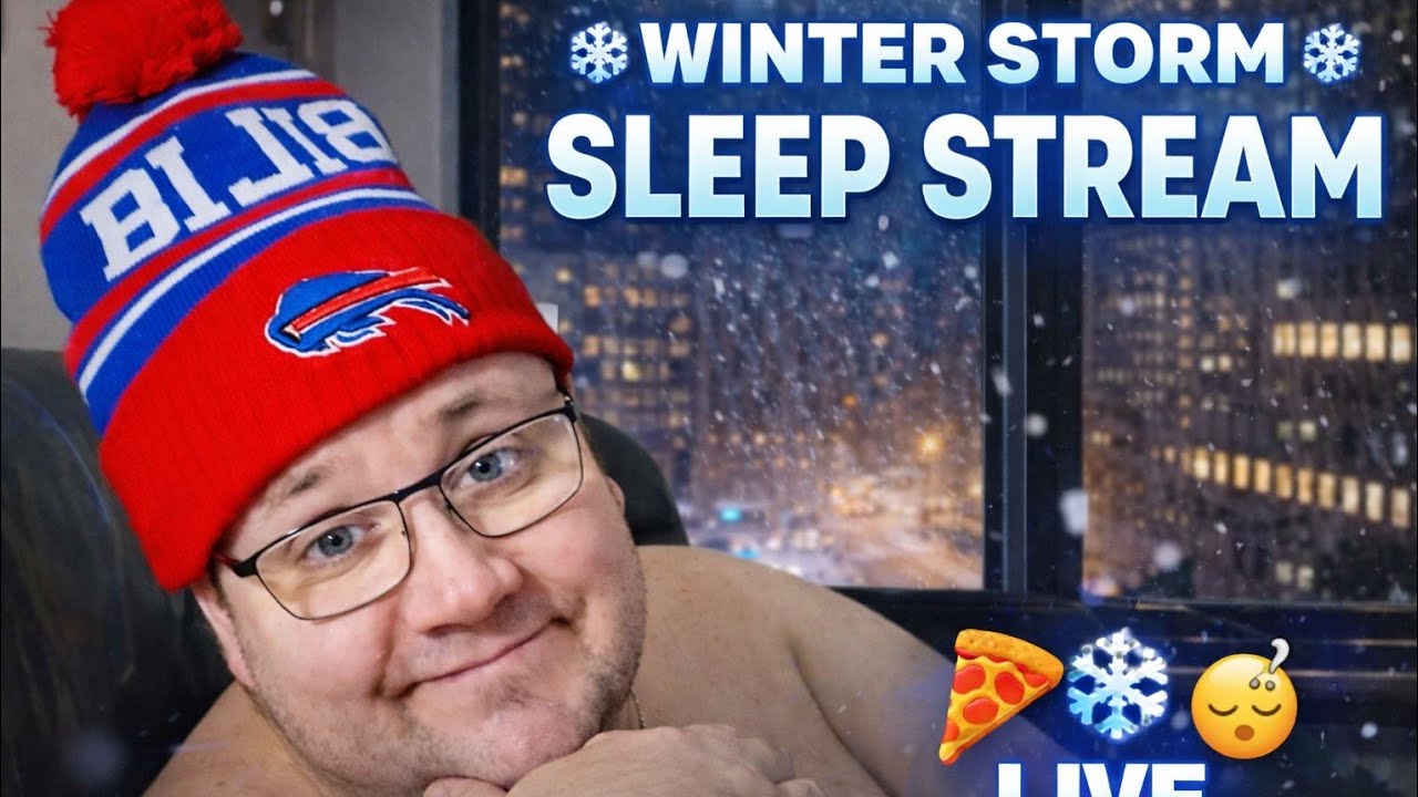 ❄️🍕 LIVE SLEEP STREAM | Pizza Party + Winter Movies as the Storm Hits NY 🌨️😴 | Chill Vibes
