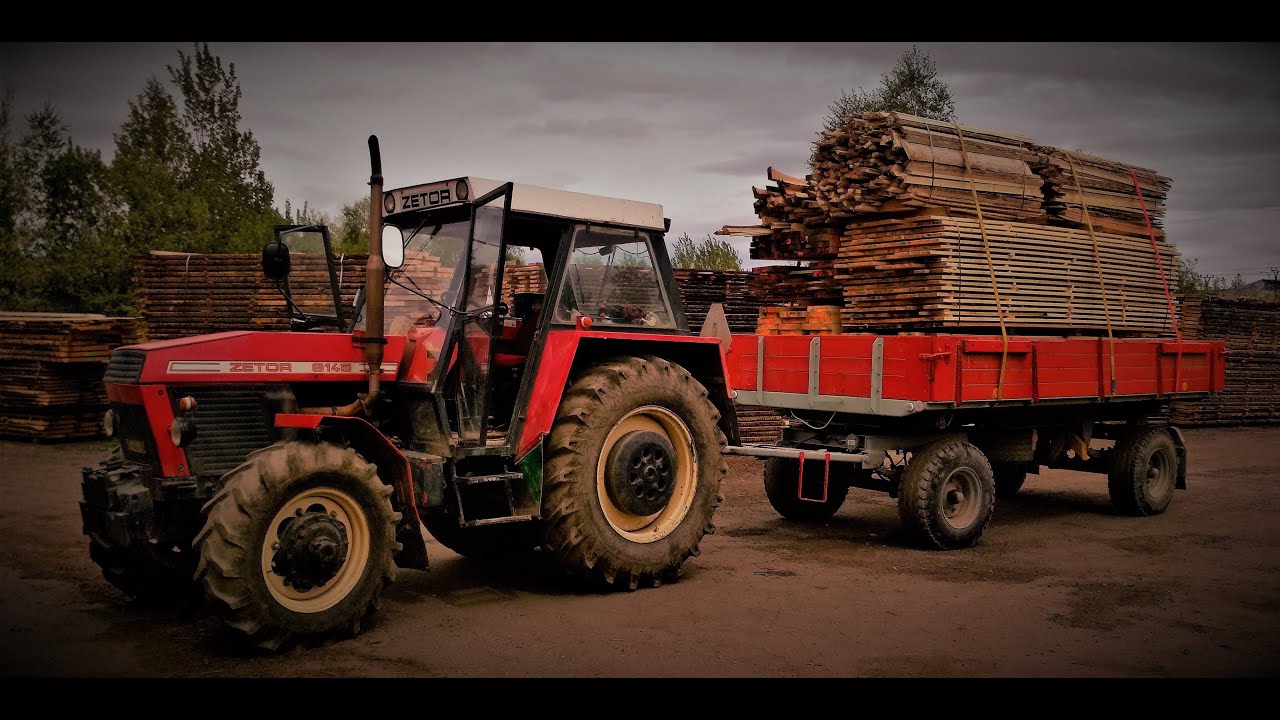 ZETOR CRYSTAL 8145 + vlek P93 odvoz pořezu