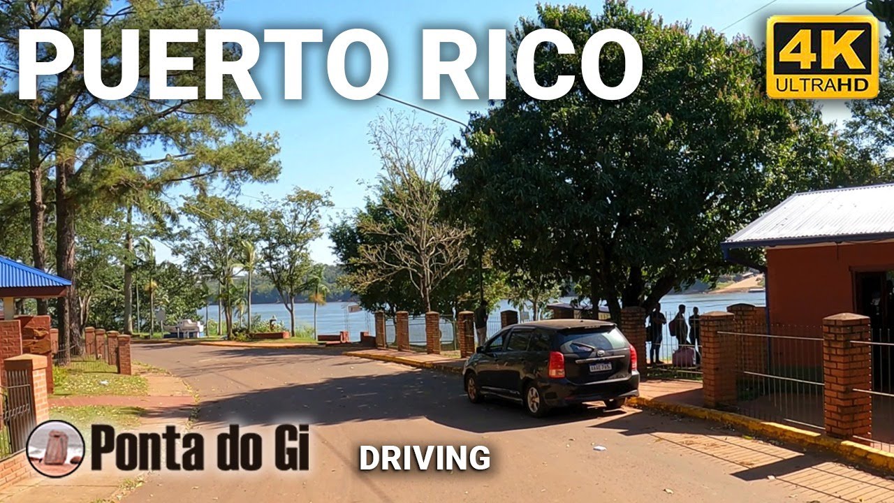 UNA BELLEZA a orillas del RÍO PARANA en MISIONES #driving TOUR virtual 2023 PUERTO RICO [ARGENTINA]