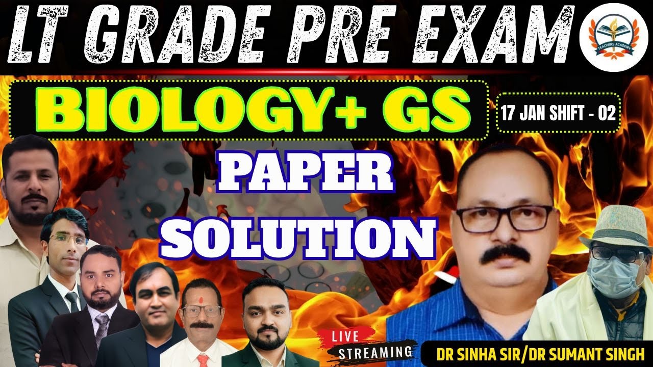 LT Grade Pre Exam 2026 Biology+GS  PAPER SOLUTION |  | |  BY Teachers Academy