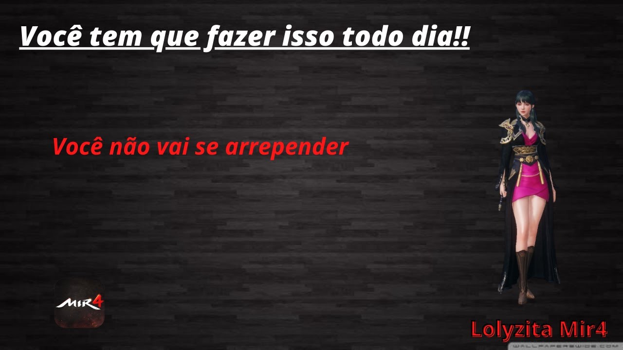MIR4- Fa&ccedil;a isso todo dia e otimize sua progress&atilde;o!