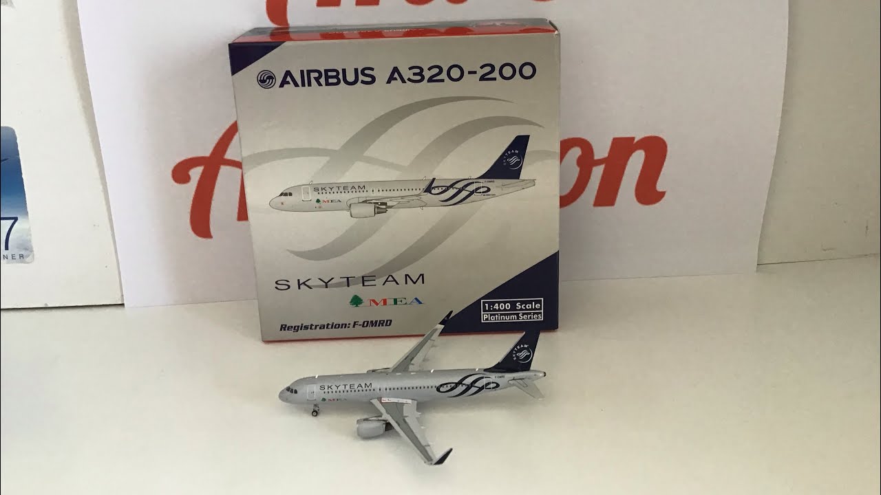 UNBOXING *MEA Airbus A320-200(Sky team livery)* Phoenix models 1:400 scale #3 