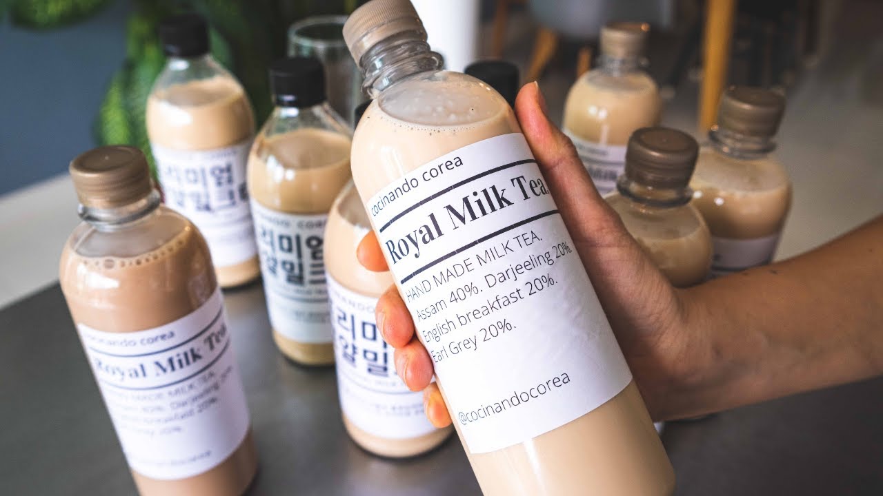 Milk Tea CoreanoㅣBebida Coreana de Cafeteria