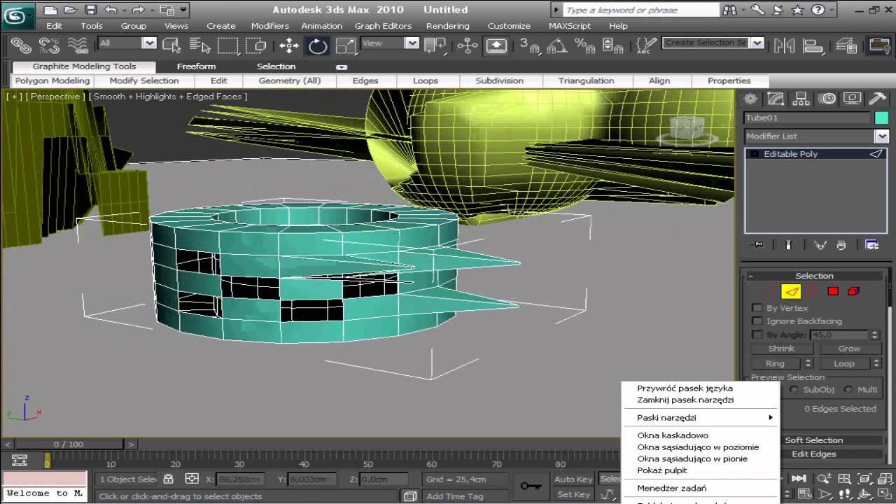 Darmowy Kurs Autodesk 3ds Max 2010 Poligony i Modelowanie