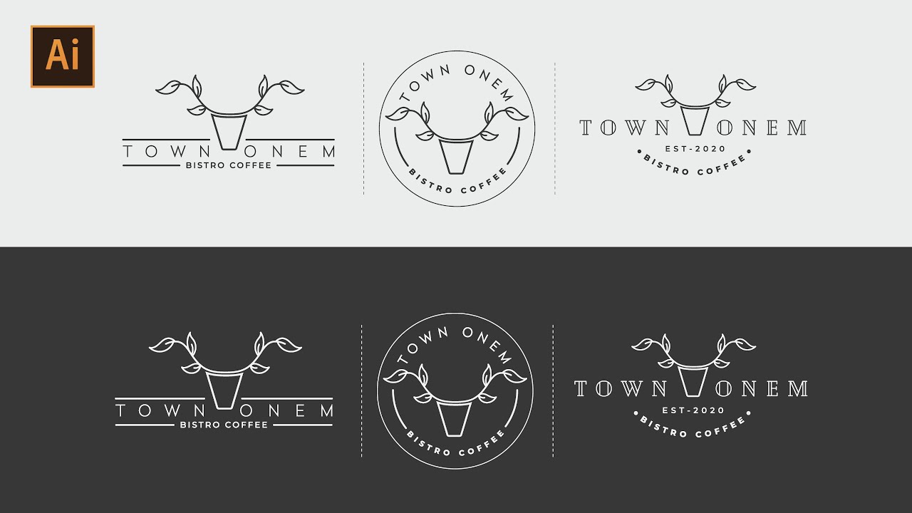Minimal Logo Tasarımı | Adobe Illustrator Dersleri