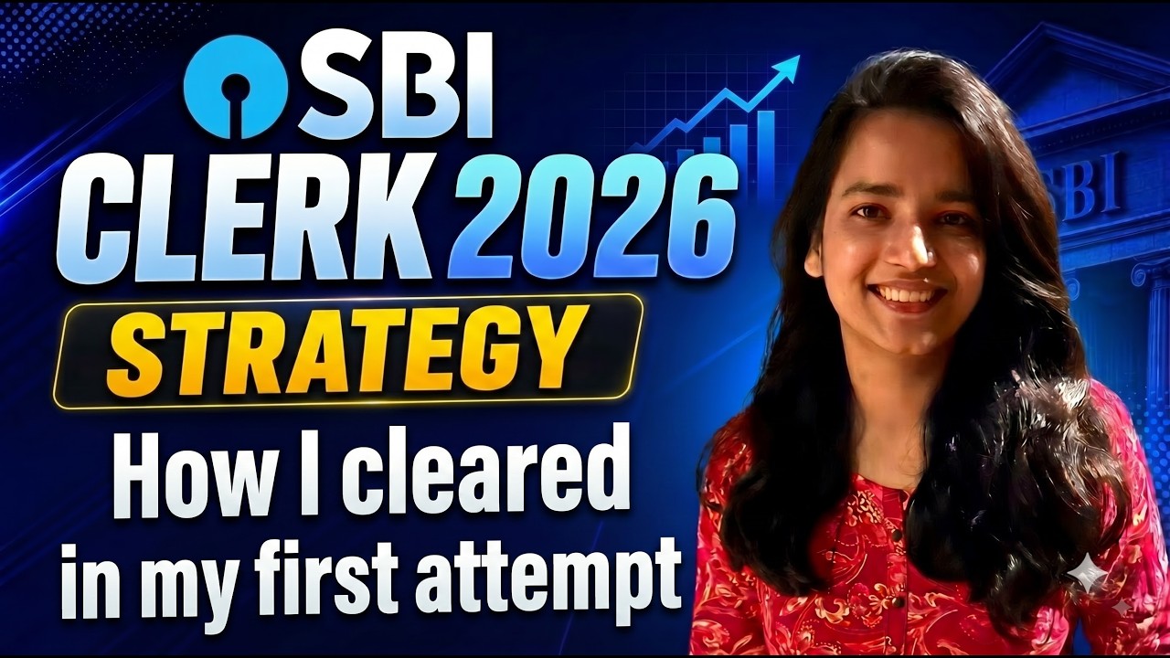 SBI Clerk 2026 🔥 The Strategy That Can Get You Selected in First Attempt!