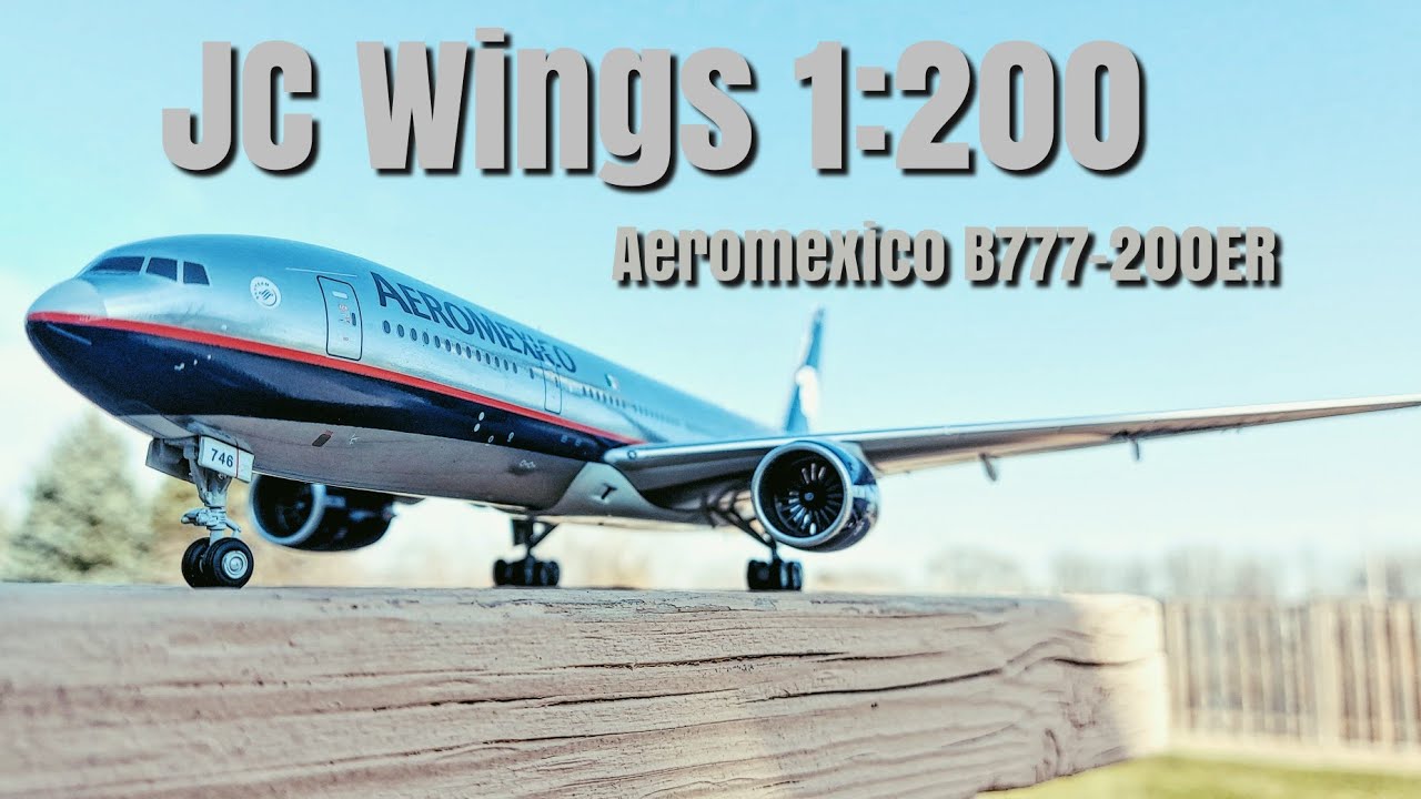 *RARE* JC Wings 1:200 Aeromexico B777-200ER Polished Livery