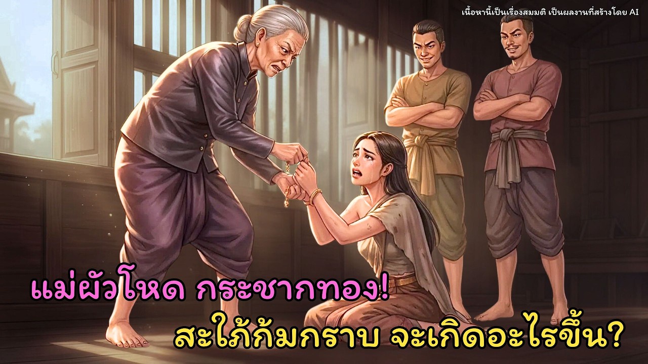แม่ผัวแอบเอาต่างหูที่ระลึกของสะใภ้ไปขาย สุดท้ายโดนมิจฉาชีพลวงเงินเก็บหมดกลางตลาดอำเภอ—ผลกรรมทันตา!