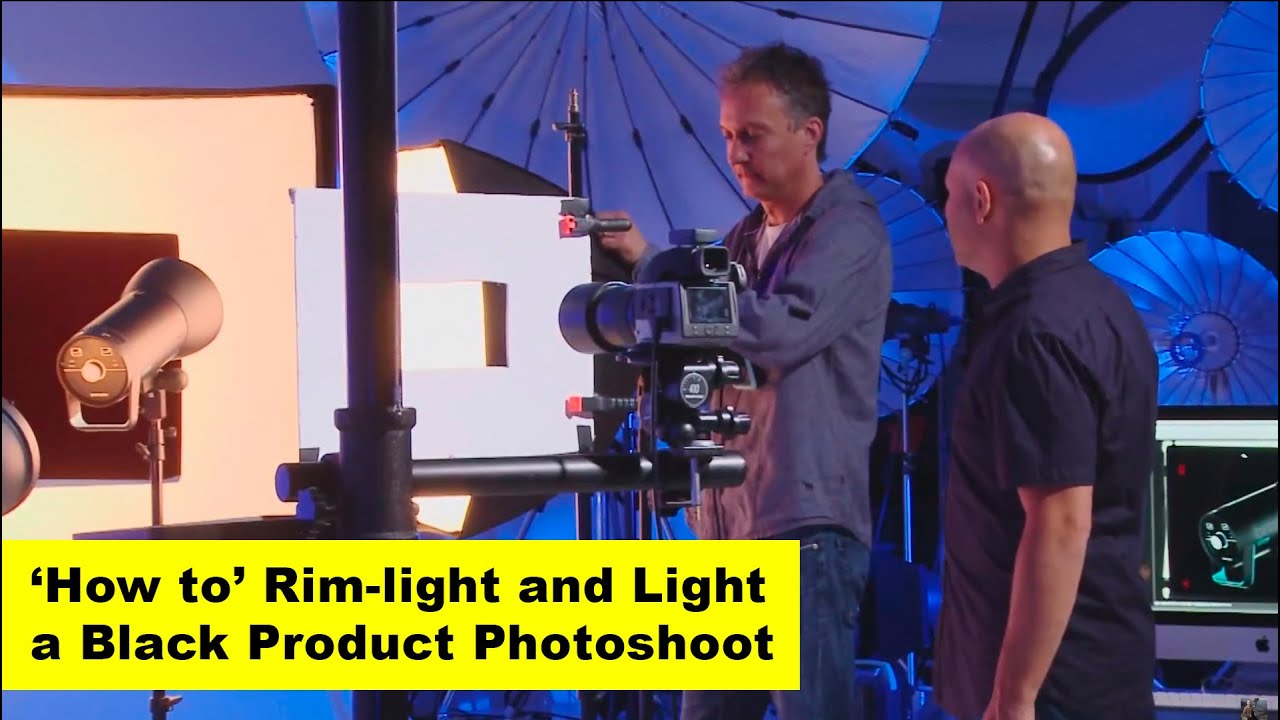 'How To'  Rim-light and light a black product shot
