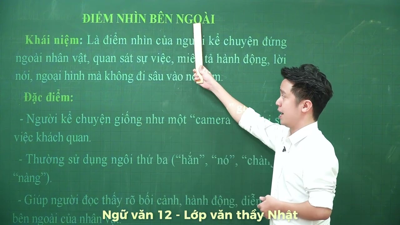PHÂN BIỆT ĐIỂM NHÌN BÊN TRONG - ĐIỂM NHÌN BÊN NGOÀI ( NGỮ VĂN LỚP 12)