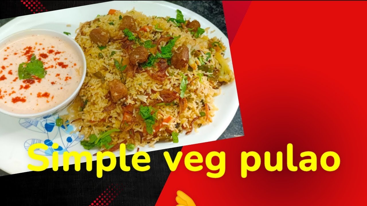 Simple Veg 🌶️🥕🫑 Pulao Quick and Easy Recipe l  झटपट खिले खिले वेज पुलाव रेसिपी l Manju kitchen