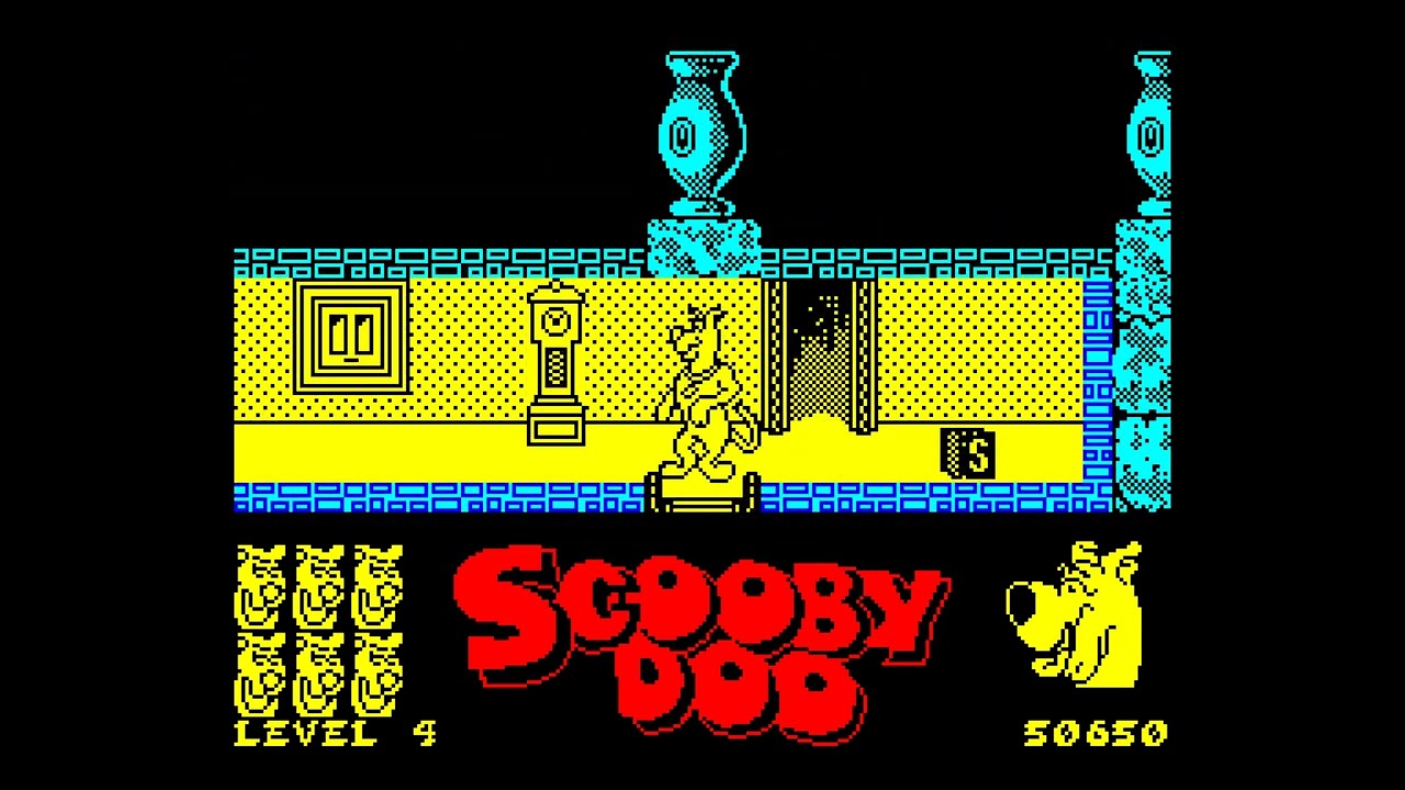 Scooby Doo 4K Walkthrough, 1986, ZX Spectrum, RZX Archive