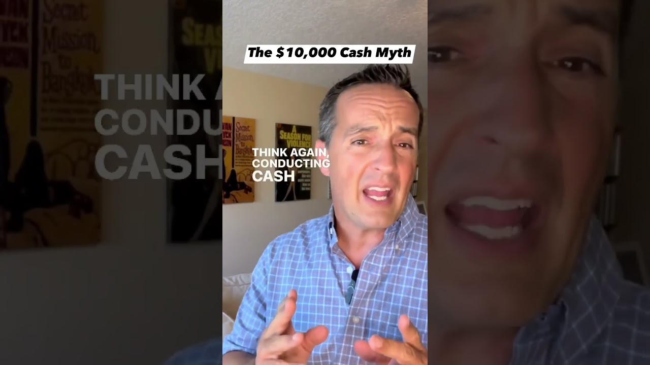 There are misconceptions about the legality of cash transactions in amounts over $10,000. #fbi