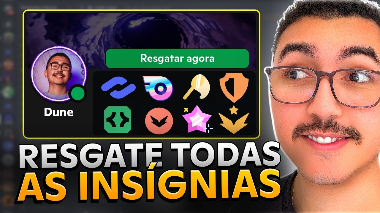 Explicando TODAS as INSÍGNIAS no Discord em 2025!! (e como Resgatar)