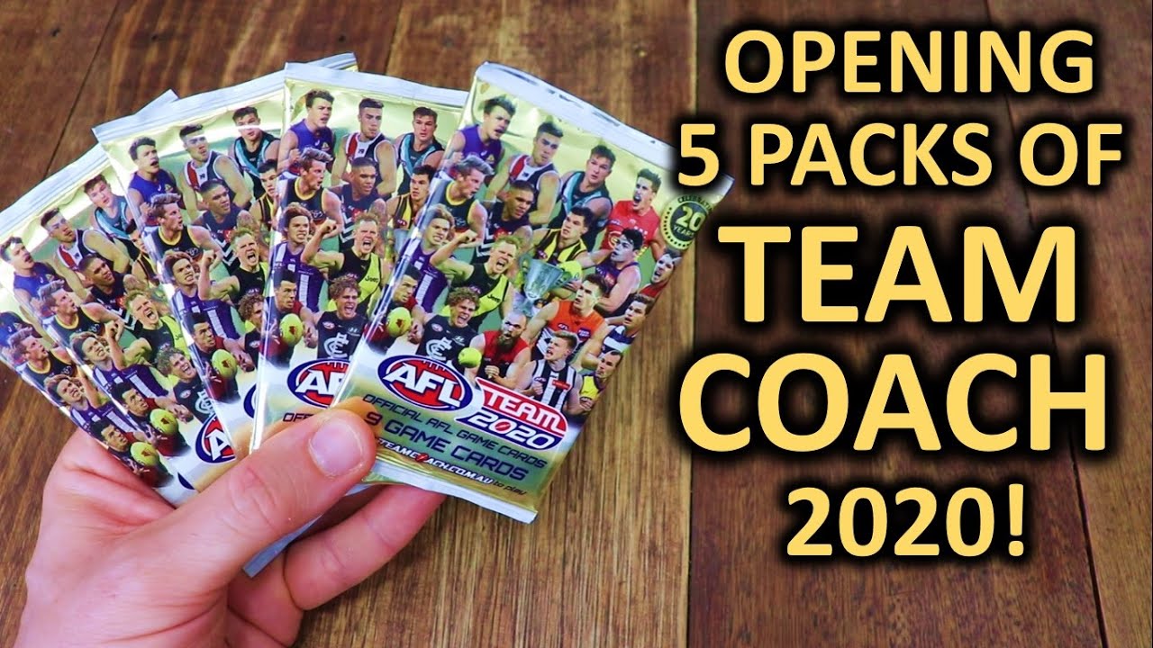 AFL TeamCoach 2020 - 5 Pack Footy Card Opening